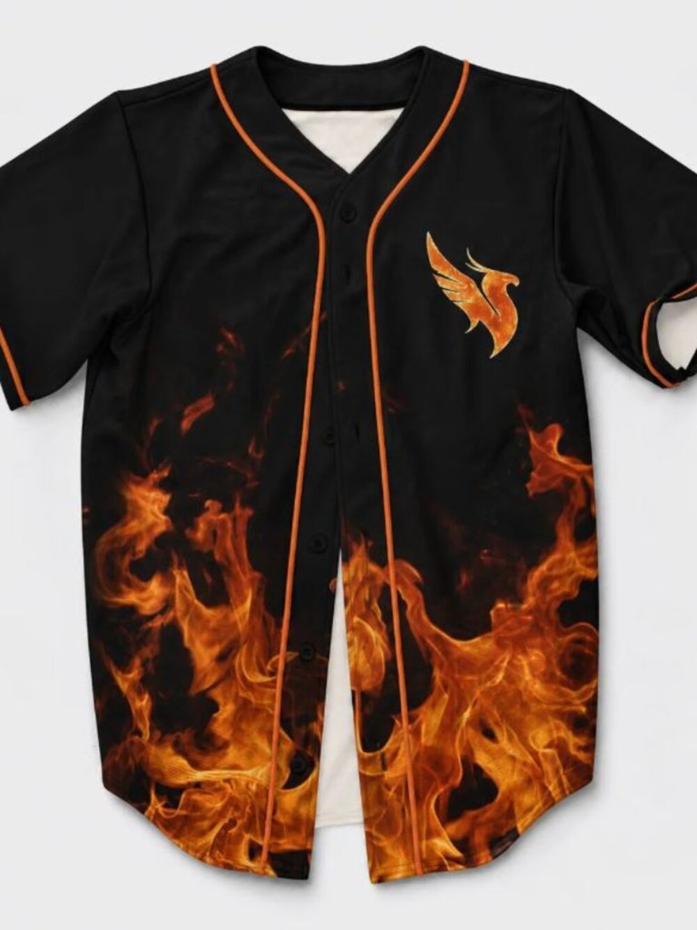 Illenium Golden Phoenix Fire Black Rave Baseball Jersey